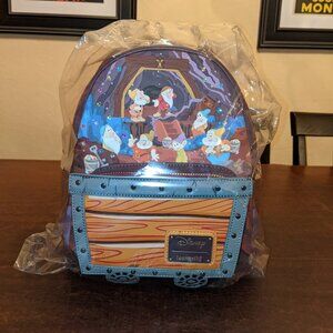 Exclusive Snow White Seven Dwarves Mine Cart Loungefly Backpack